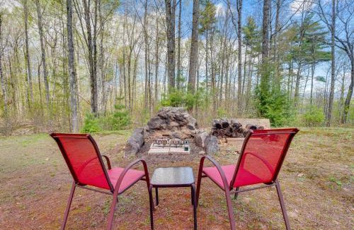 Holderness House | Fire Pit & Forest Views: Lakes Region Retreat