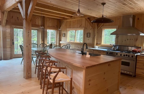 Mount Vernon House | First-year deal! New 4-bedroom post and beam lake house on a semi-private pond.