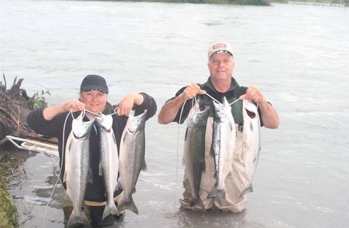 Sterling Cabin | Fish on Log Cabin Rental Got Fish We Do!