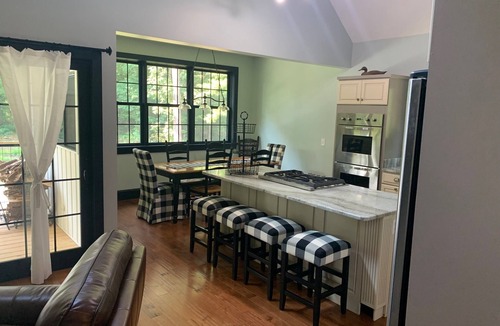 Red Hook House | Forget your worries in this serene Modern Farm House.
