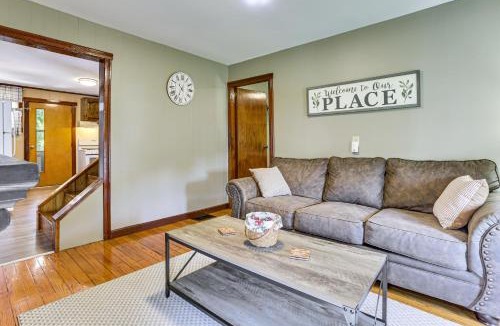 Carbon Hill House | Game Room + Patio: Hilltop Home in Hocking County