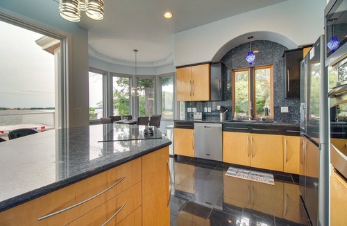 Dennis House | Grand Blue House Pool Hot Tub Theater Lakefront Sleeps 16
