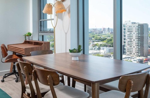Central Square Apartment | High Rise Retreat w City Skyline Views Shared Gym