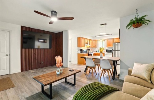 Tudor Area House | Hugs In The Dusk - 2 Beds 1 Bath unit—one side of a duplex in Midtown Anchorage.