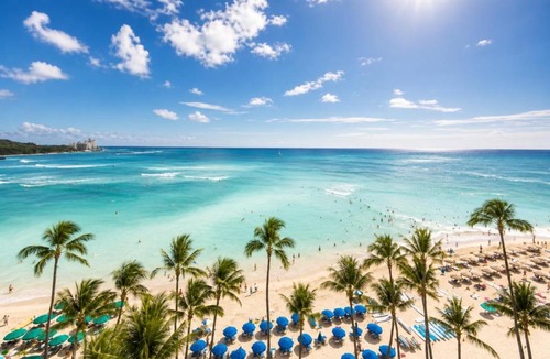 Waikiki Apartment | Ilikai Hotel Ocean View 1-Bedroom Sleeps 4 ILK-937 by KBM