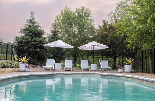 Butler Cabin | Inground Pool, Hot Tub, Fire Pit at Large Log Cabin near Mohican State Park