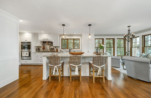 Moultonborough House | Lake Winnipesaukee Waterfront sandy beach with dock sleeps 12