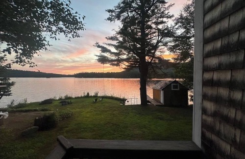 Denmark House | Lakefront 3-bedroom, 2-bath house on Moose Pond in Denmark Maine with AC, WiFi