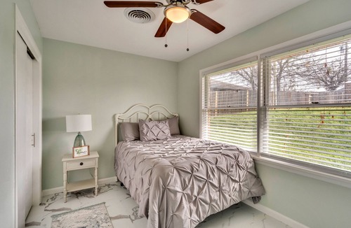Lakeside City House | Lakefront Guesthouse. Near Sheppard Air Force Base & MSU. Gated, game room & fun