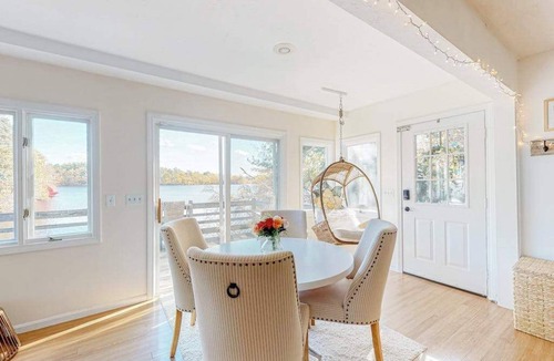 Plymouth House | Lakefront home with private dock, deck, & lovely view - short drive to the cape