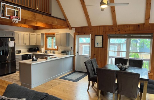 East Wakefield House | Lakefront Home with Walk-Out Sandy Beach!