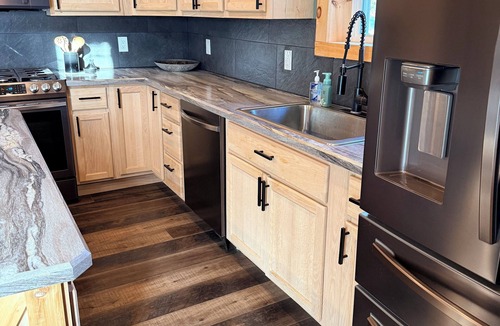 Averill Park House | Lakeside 1-Bedroom Home with Fireplace, Full Kitchen, Decks & Utilities Included