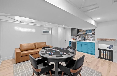 Prairie Village House | Location! w/King Beds+Hottub+GameRoom+Theater+Gym+Solo Stove Fire Pit