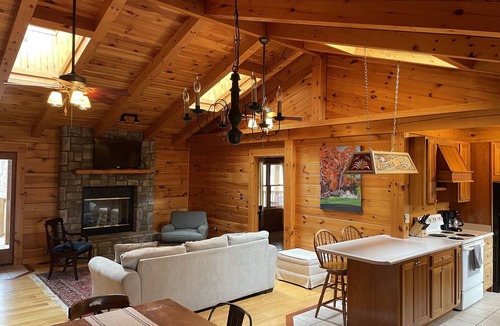 Hot Springs Cabin | Log cabin with lots of private space - 12mins from Omni Homestead!