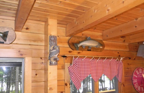 Lowell House | Log home on untouched cold stream lake