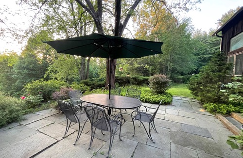 New Marlborough House | Lovely vacation home on secluded hillside with views and heated pool
