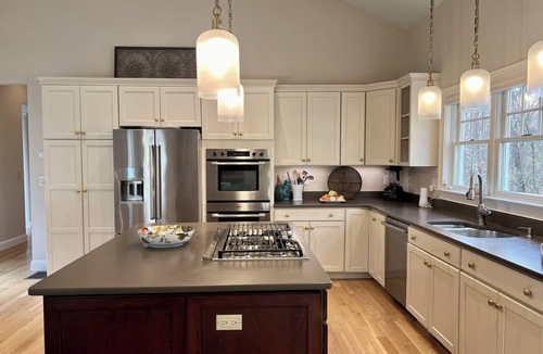 Woodstock House | Luxurious 5-BR home in peaceful 3+-acre setting with heated, salt-water pool!