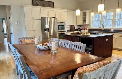Woodstock House | Luxurious 5-BR home in peaceful 3+-acre setting with heated, salt-water pool!