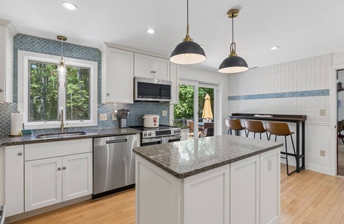 Kennebunk House | Luxury Kennebunk Home | Sleeps 14 | Hot Tub Gym Putting Green Arcade Fire Pits