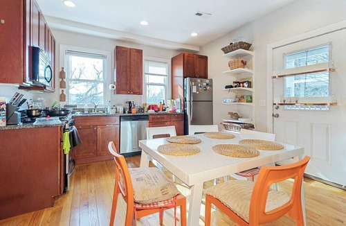 Jamaica Plain Apartment | Modern 3BR w/a home offices 10 min walk from T