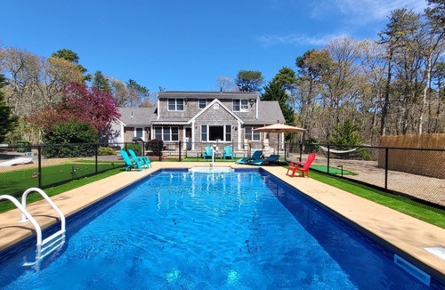 Brewster House | Modern Cape, Private Heated Salt Water Pool, Minutes to Beaches/Golf/Lakes