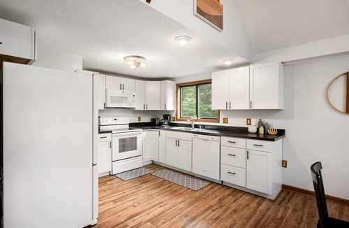 The Woods Ski Chalet | Modern chalet w/hot tub, fire pit & porch