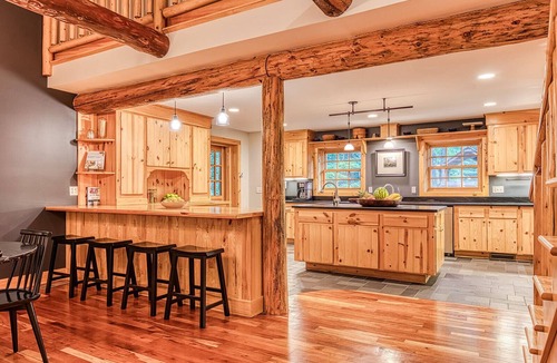 Glendale House | Modern Log Cabin with Saltwater Pool & Mountain Views By Evergreen Home
