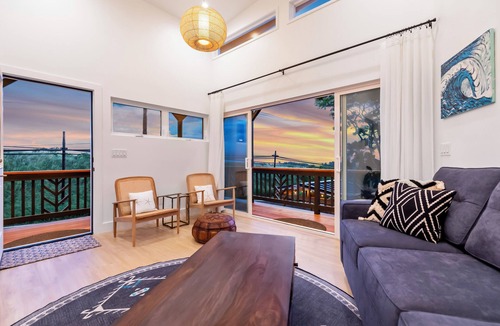 Paia Apartment | Modern ocean view suite walking distance to the coolest beach town in Maui