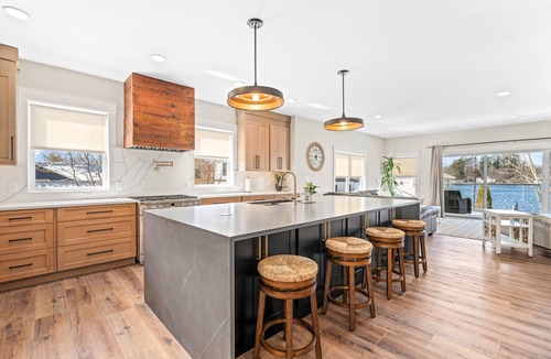 Lochmere House | Modern Winnisquam Lake House sleeps 8 , Boat Slip available