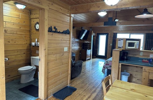 Diamond Ridge Cabin | Moose Cabin - Cozy retreat with bay views, a shared hot tub, and fire pit!