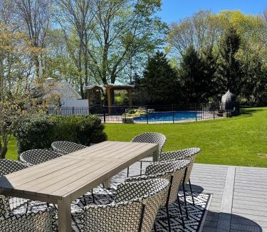 Laurel House | North Fork Oasis: Heated Pool, Hot tub, Steps to the beach!