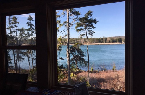 Prospect Harbor Cottage | Ocean Front Cottage On Quiet Birch Harbor. Open ocean and bay views