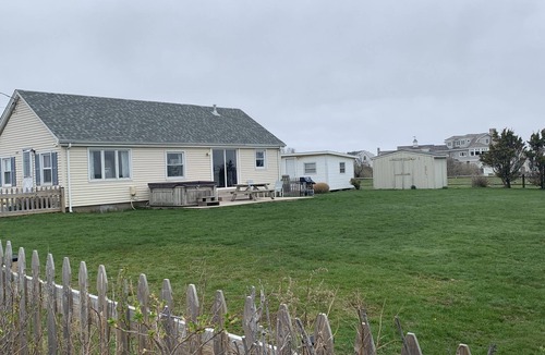 Point Judith House | Ocean View Home With Large Yard, A/c, Hot Tub, Walk To Sandy Beach, Pets Ok