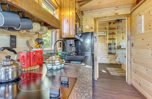 Martel Cabin | Outdoor Oasis w/Fire Pit & Dock: Galion Log Cabin