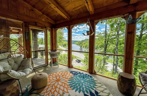 The Forks House | Overlook House in West Forks - Sleeps 8, Direct Snowmobile Trail Access