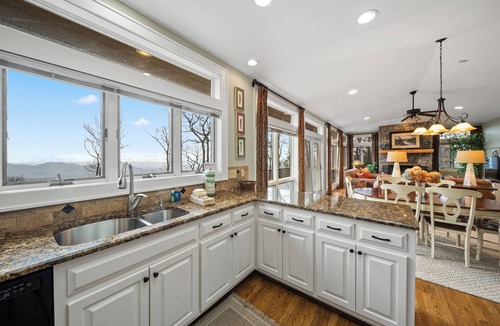 Blowing Rock House | Panoramic Blue Ridge Views | Expansive Deck, Fireplace, One-Level Living