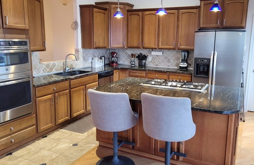 Anchorage House | Panoramic Views! Office space! Sauna! Private 1 acre, near trails.