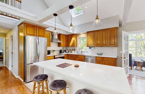 South Dennis House | Pond view home w/AC, sunroom, kayak & near town and beaches