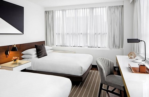Connecticut Ave - K Street Hotel | Premier Double Studio w/Balcony – Ideal for Families in D.C.