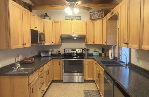 Aroostook House | Prime Snowmobile-Friendly Villa in Northern Maine Winter Trails & Comfort