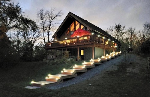 Castleton-on-Hudson Cabin | Private Family Cabin on 3.5 Acres Hot Tub Mini Golf Water Access