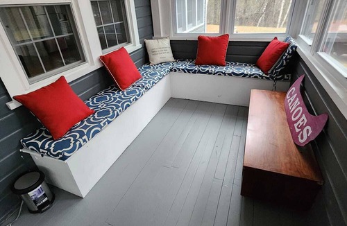 Becket Cottage | Private Lake Cottage on 3 acres w/350 sq. ft. deck