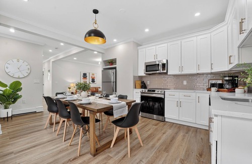 Fields Corner West House | Rare 10BR Near Downtown Boston Private Parking, Backyard & Walk to Train
