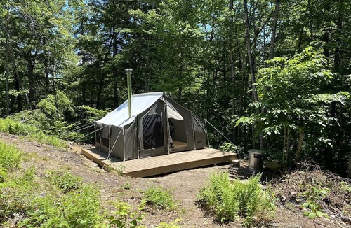 Wakefield RV Rental | Reconnect with Nature at this Glamping Tent in East Wakefield, New Hampshire