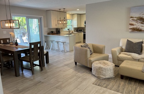 Redington Beach House | Relax and have some fun in this Salt water heated pool home, 5min walk to beach