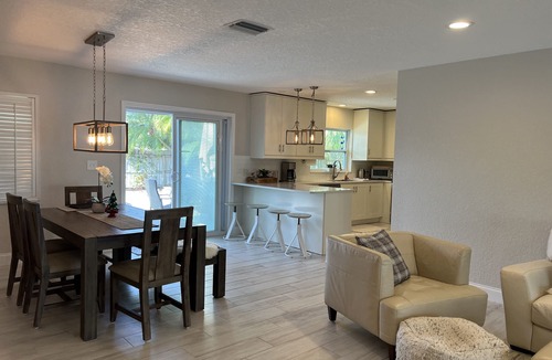 Redington Beach House | Relax and have some fun in this Salt water heated pool home, 5min walk to beach
