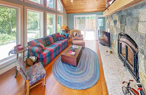 Lamoine Beach House | Renovated waterfront cottage with expansive deck, multiple fireplaces, & grill