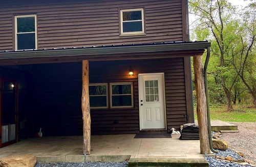 Langsville House | Restored 100-year-old Barn House in Private Forest. Perfect for gatherings.
