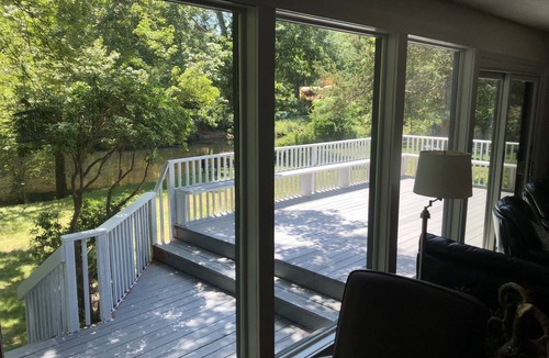 Weston House | Riverfront retreat in the woods of scenic Weston, Connecticut.