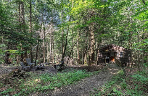 Victor Cabin | Romantic Get-away Cabin in the woods, w/Hottub next to coolest small town in USA